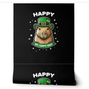 Happy St Capy day St Patricks Day for Capybara Lov Tapete