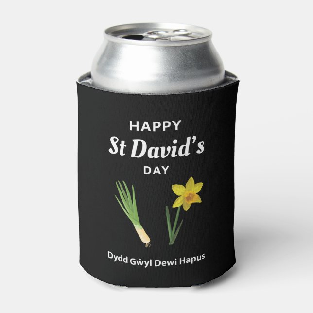 Happy St David's Day Dydd GÆDewi Hapus 4 Dosenkühler (Kanne Vorderseite)