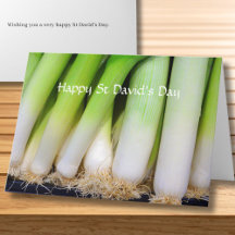 Happy St David's Day Welsh Leeks Personalized