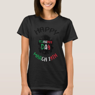 Happy St Joseph's Day Jesus Sfingi Zeppole Christ T-Shirt