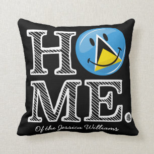 Happy St. Lucian Flag House Warmer Kissen