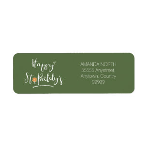 Happy St. Paddy's Orange Kleeblatt ID336