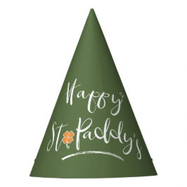 Happy St. Paddy's Orange Kleeblatt ID336 Partyhütchen