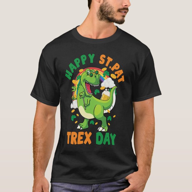 Happy St Pat Rex Day Dinosaur Rex St Patrick's You T-Shirt (Vorderseite)