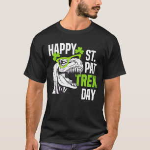 Happy St Pat-Rex Day Funny Kleinkind Kinder Dino T-Shirt