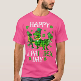 Happy St Pat-rex Day Saint Patrick Dinosaur Boys G T-Shirt