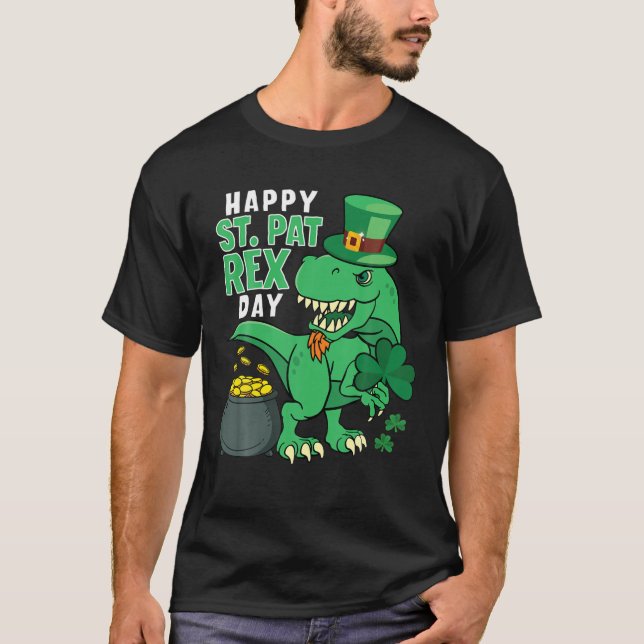 Happy St Pat Rex Day | St Patricks Day Toddler Boy T-Shirt (Vorderseite)