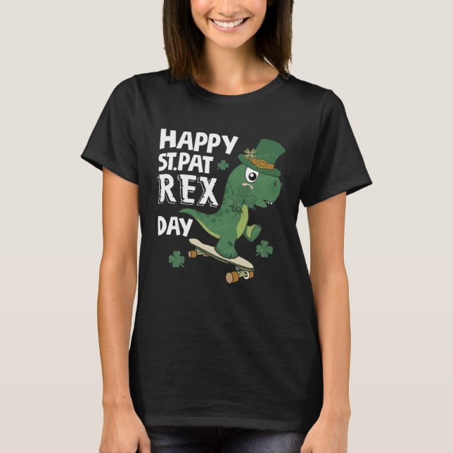 Happy St Pat Rex Day St Patricks Dinosaur Toddler  T-Shirt (Vorderseite)