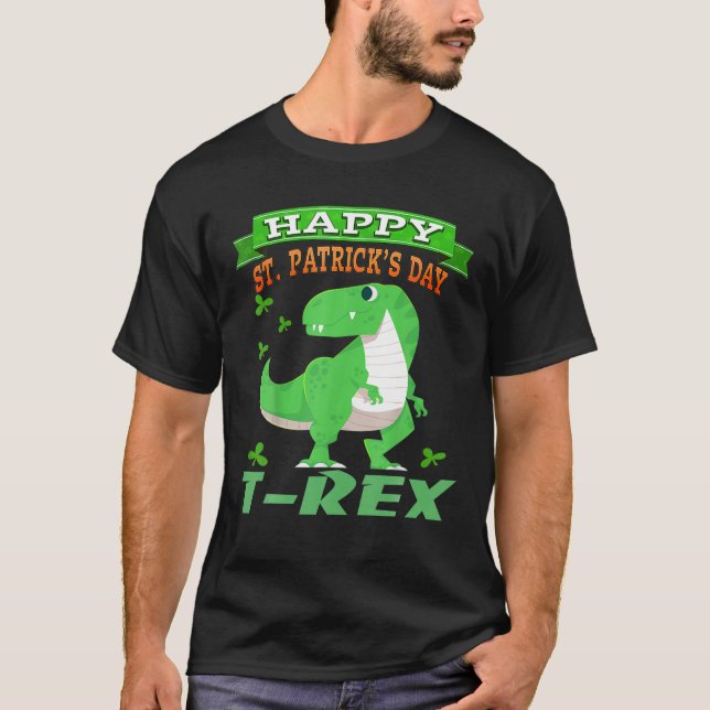 Happy St Pat-Rex Dinosaur Saint Patrick's Day for T-Shirt (Vorderseite)
