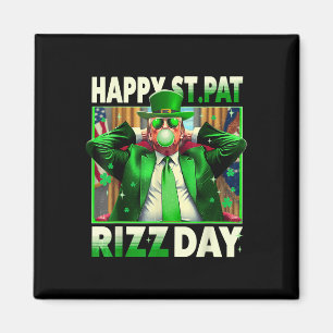 Happy St Pat Rizz Day Trump Funny St Patricks Magnet