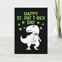Happy St. Pat T-Rex Patrick's Day Funny Dinosaur