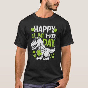 Happy St Pat Trex Day Dino Boys Kleinkind Kids St T-Shirt