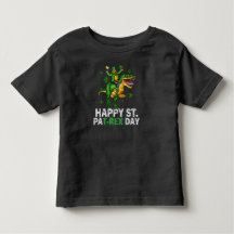Happy St Pat Trex Day Dinosaur Kleinkind St Patric