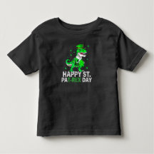 Happy St Pat Trex Day Dinosaur Kleinkind St Patric