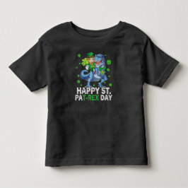 Happy St Pat Trex Day Dinosaur Kleinkind St Patric T-shirt