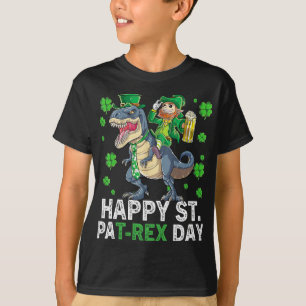 Happy St Pat Trex Day Dinosaur Kleinkind St Patric T-Shirt