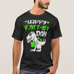 Happy St Pat Trex Day Dinosaur St Patrick's Day T-Shirt