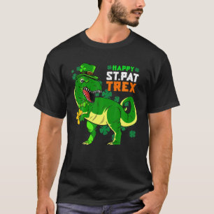 Happy St Pat-Trex Day Saint Patrick Dinosaur Boys T-Shirt