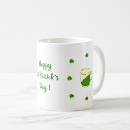 Happy St Patri Minimalistische Niedliche Kaffee Ta Kaffeetasse