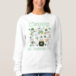Happy St. Patrick Day Cats Sweatshirt