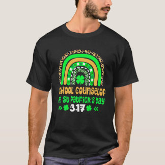 Happy St Patrick Day School Counselor 3 - 17 Boho T-Shirt