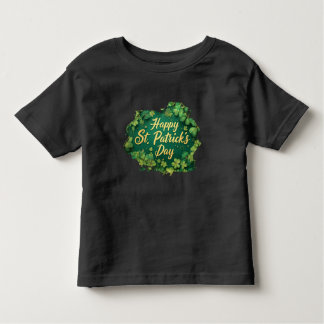 Happy St. Patrick’s Day Clover Design Kleinkind T-shirt