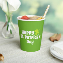 Happy St Patrick`s Day Green Lucky Kleeblatt