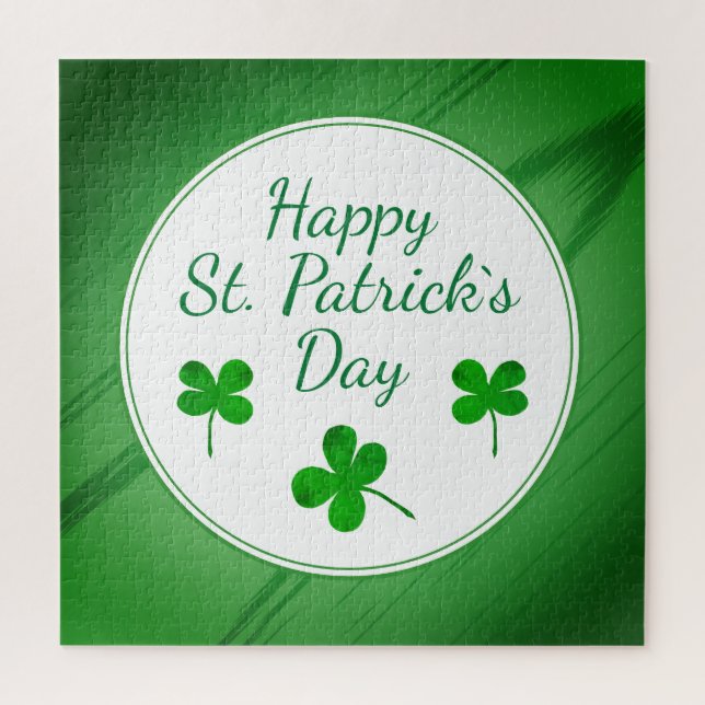 Happy St. Patrick`s Day Irish Green Kleeblatt (Vertikal)