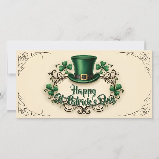 Happy St. Patrick’s Day Shamrock Design (Vorderseite)