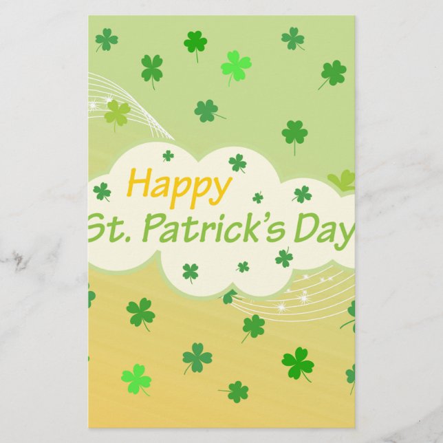 Happy St Patricks Day 1 Briefpapier (Vorderseite)