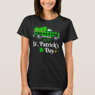 Happy St Patrick's Day 2021 Truck Buffalo Kariert T-Shirt