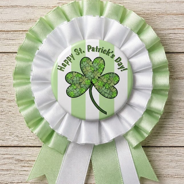 Happy St. Patrick's Day (3-Zoll-Taste) Button (Von Creator hochgeladen)