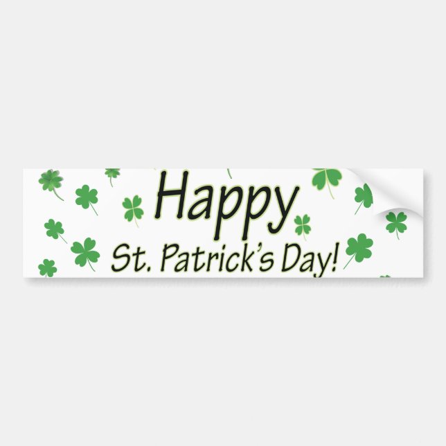 Happy St Patricks Day Autoaufkleber (Vorne)