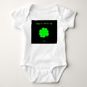 Happy St. Patrick's Day Baby Jersey Bodysuit Strampler