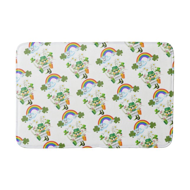 Happy St. Patrick's Day Bathmats Badematte (Vorderseite)