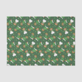 Happy St Patricks Day Beagle Hunde Seidenpapier