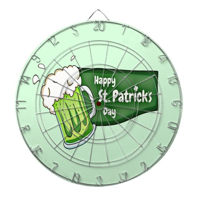 Happy St. Patricks Day Beer Dartscheibe (vorne)