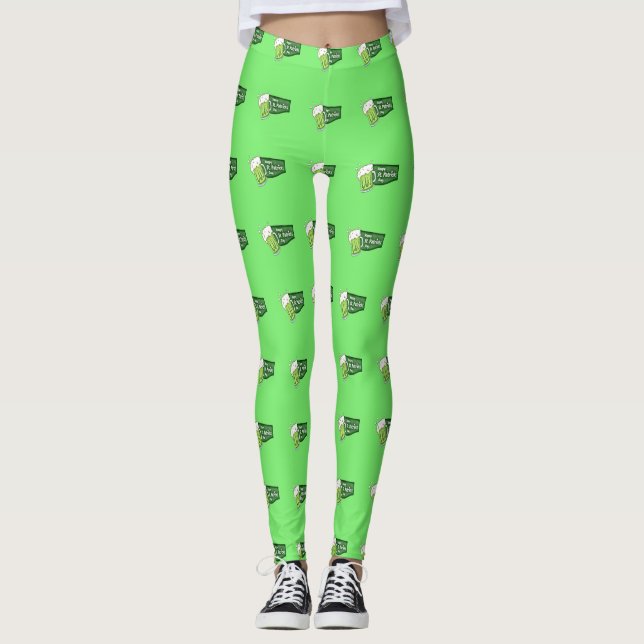 Happy St. Patricks Day Beer Leggings (Vorderseite)