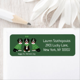 Happy St Patricks Day Bernese Mountain Hunde