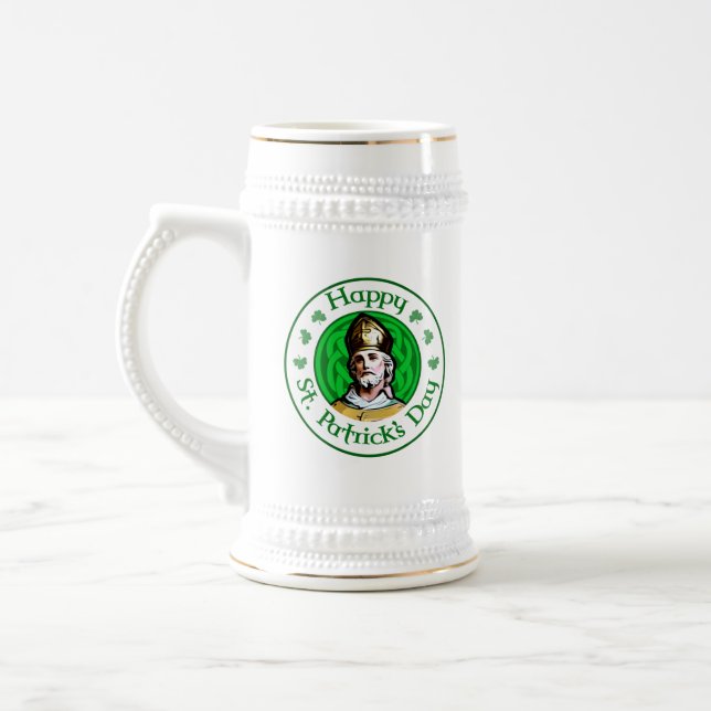 Happy St. Patrick's Day Bierglas (Links)