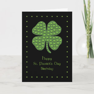 Happy St. Patrick's Day Birthday Card Karte