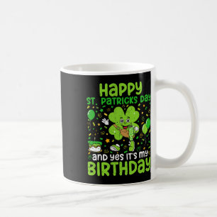 Happy St Patricks Day Birthday Kleeblatt Dab Bday  Kaffeetasse