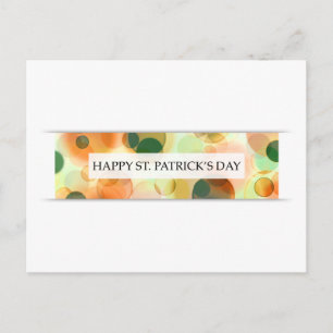 Happy st Patricks Day (bokeh) Postkarte