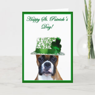 Happy St. Patrick's Day Boxer Grußkarte Karte