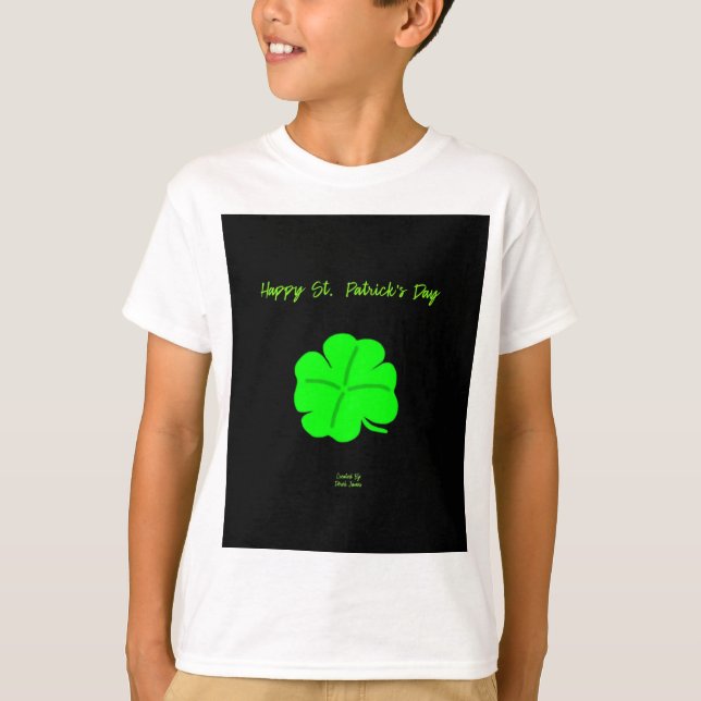 Happy St. Patrick's Day Boys White Basic T Shirt (Vorderseite)