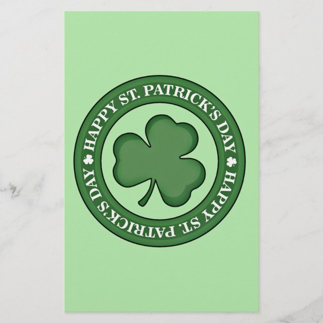 Happy St. Patricks Day Briefpapier (Vorderseite)