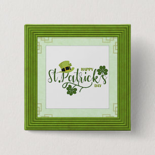 Happy St. Patrick's Day, Button