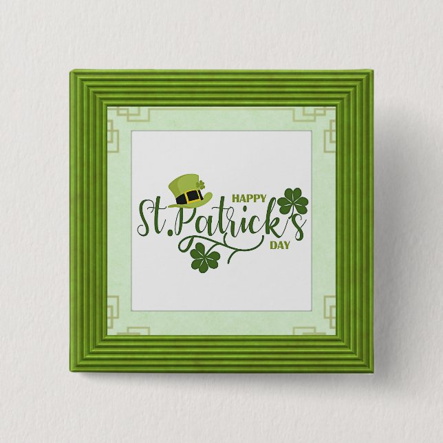 Happy St. Patrick's Day, Button (Vorderseite)