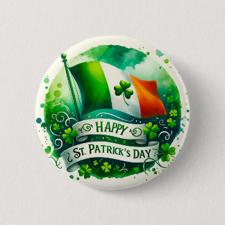 Happy St. Patrick's Day Button