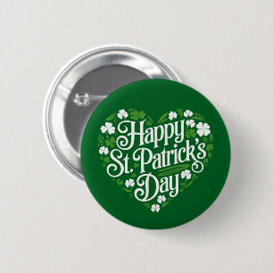 Happy St Patrick's Day Button